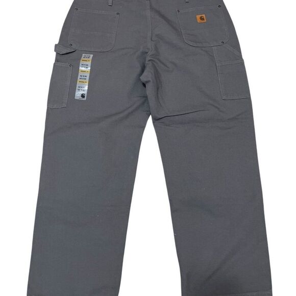 NEW Carhartt B136-GVL ORIGINAL DUNGAREE FIT Double Knee WORKWEAR CARPENTER 42x30 - Picture 4 of 6